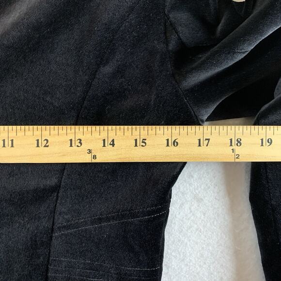 Cache Womens Velvet‎ Blazer Jacket Sz 2 Witchy Vampy Whimsigoth Academia - Picture 9 of 13